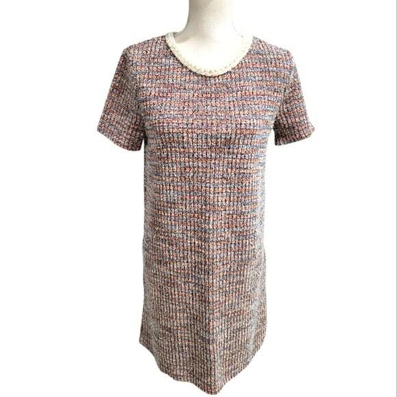 Zara Dresses & Skirts - Zara Dress With Pearl Neckline